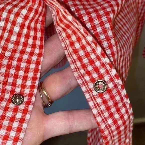 Youngbloods Authentic Western gingham pearl snap shirt - Picture 4 of 8